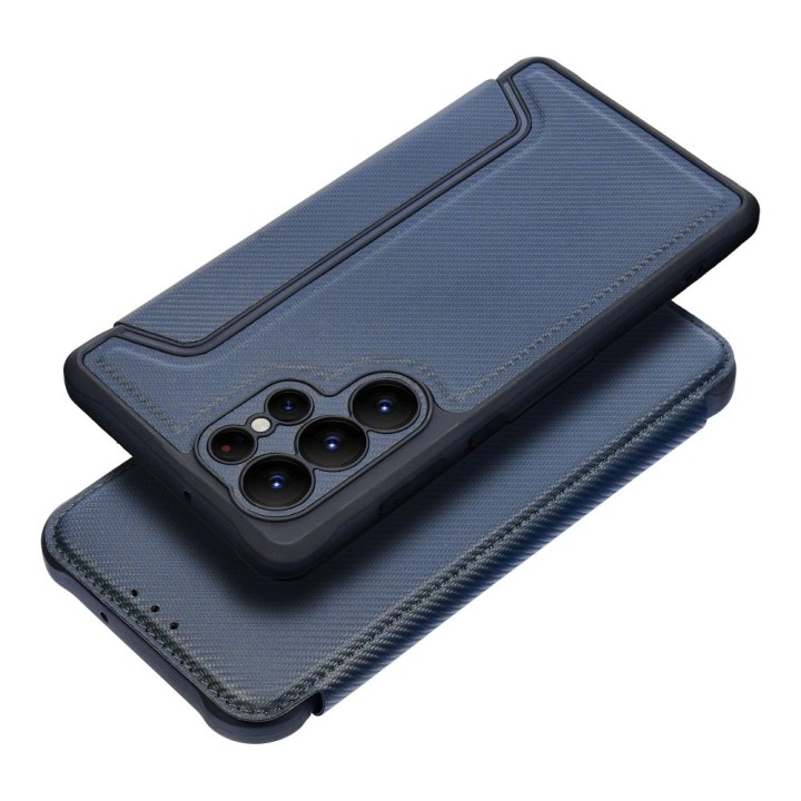 Etui z klapką na Samsung S25 PLUS Razor Book niebieskie