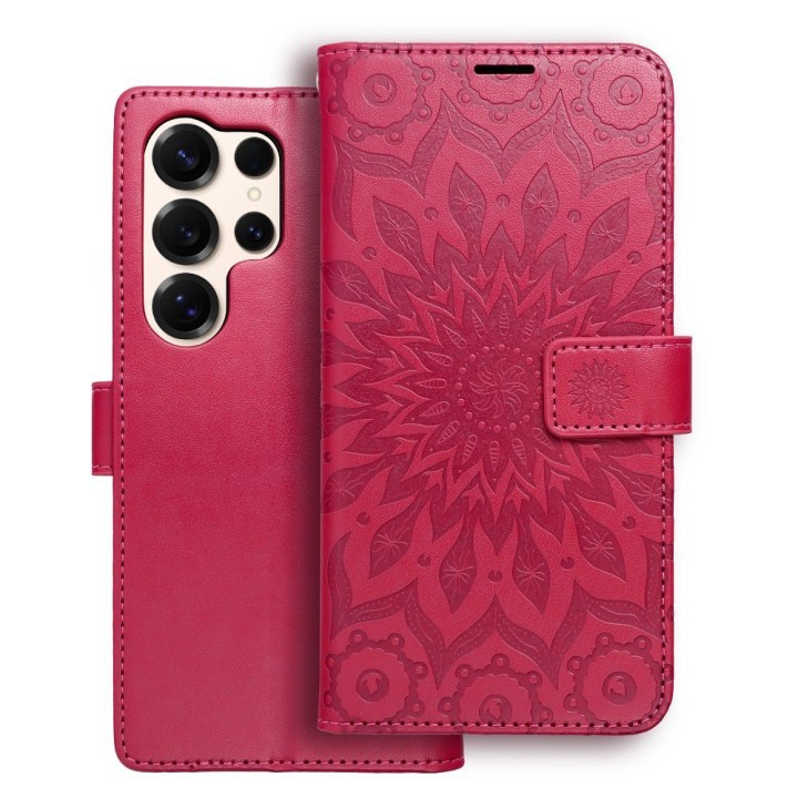Чохол з клапаном для Samsung S25 ULTRA Mezzo Book мандала маджента