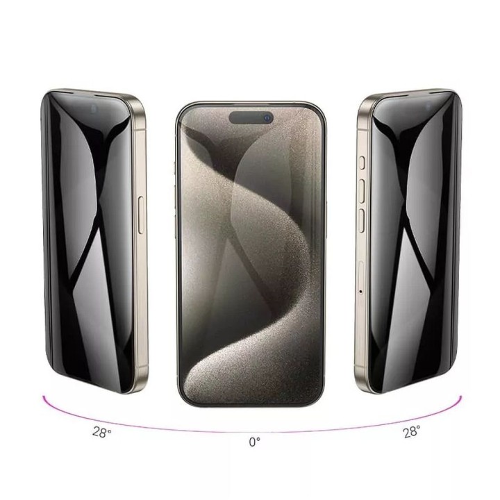 Szkło hartowane do iPhone 15 360-degree privacy Hoco