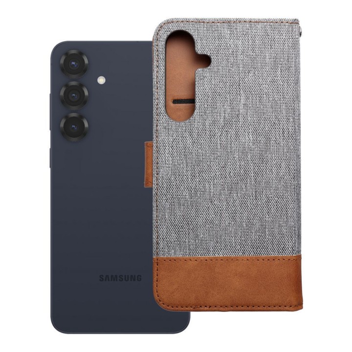 Flip case for Samsung S25 PLUS Jeans Book grey