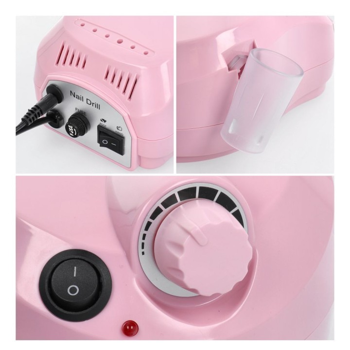 Professional manicure machine and nail drill MJ120 pink