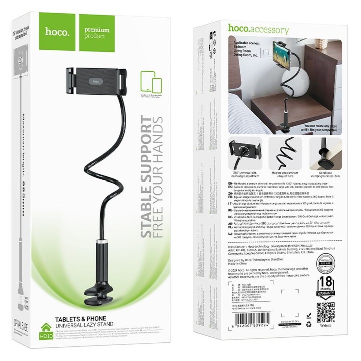 Phone holder / tablet desktop HD10 black