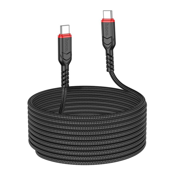Кабель USB-C – USB-C Hoco 3A 60W 3 m X59 чорний