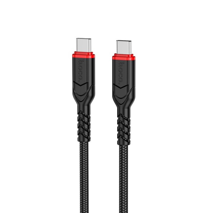 Кабель USB-C – USB-C Hoco 3A 60W 3 m X59 чорний