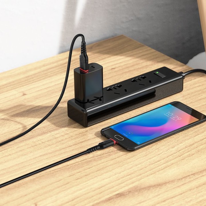 Кабель USB A для Micro USB Hoco 2,4A 3 m X59 черный