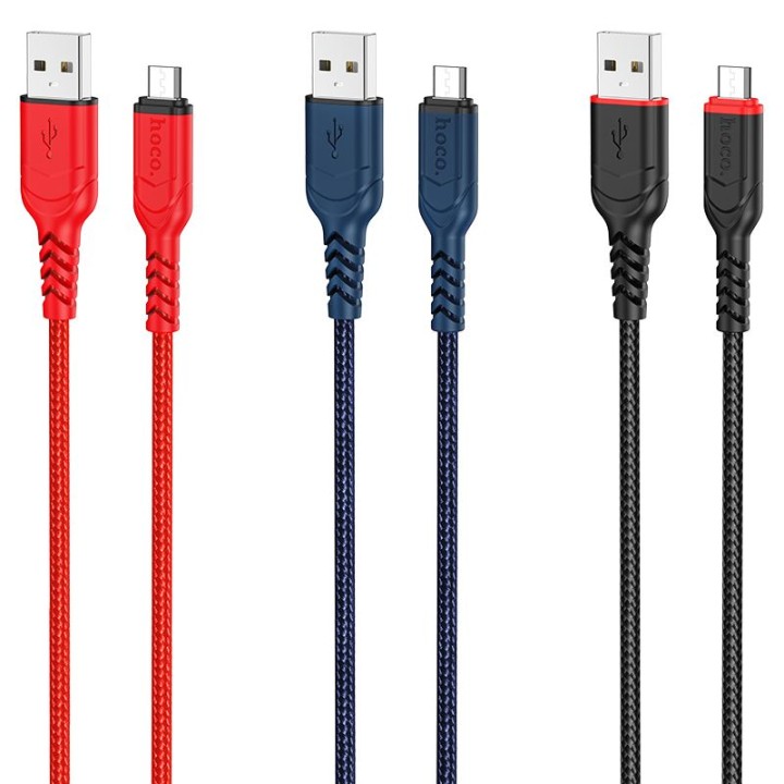 Кабель USB A для Micro USB Hoco 2,4A 3 m X59 чорний