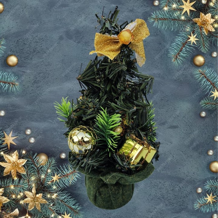 Decorative desktop Christmas tree 20 cm RC-K-505 green