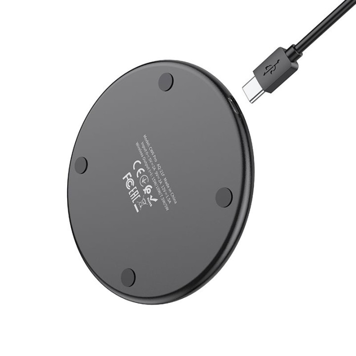 Wireless charger Hoco 2A 15W with backlight CW6 PRO black