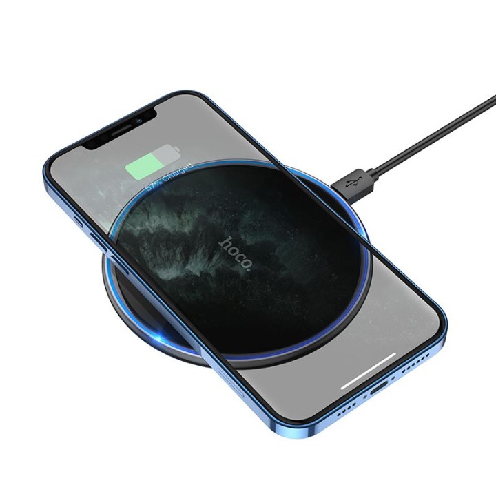 Wireless charger Hoco 2A 15W with backlight CW6 PRO black