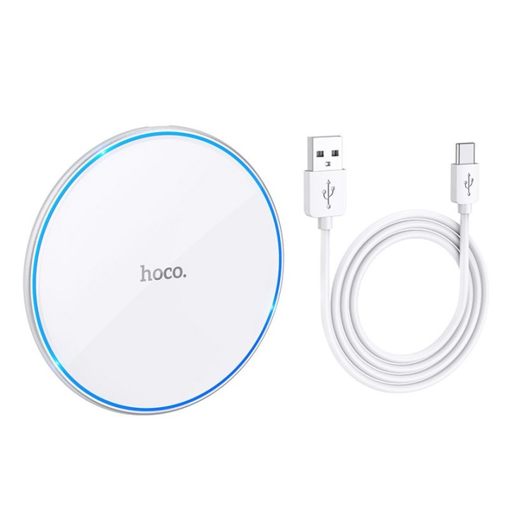 Wireless charger Hoco 2A 15W with backlight CW6 PRO white