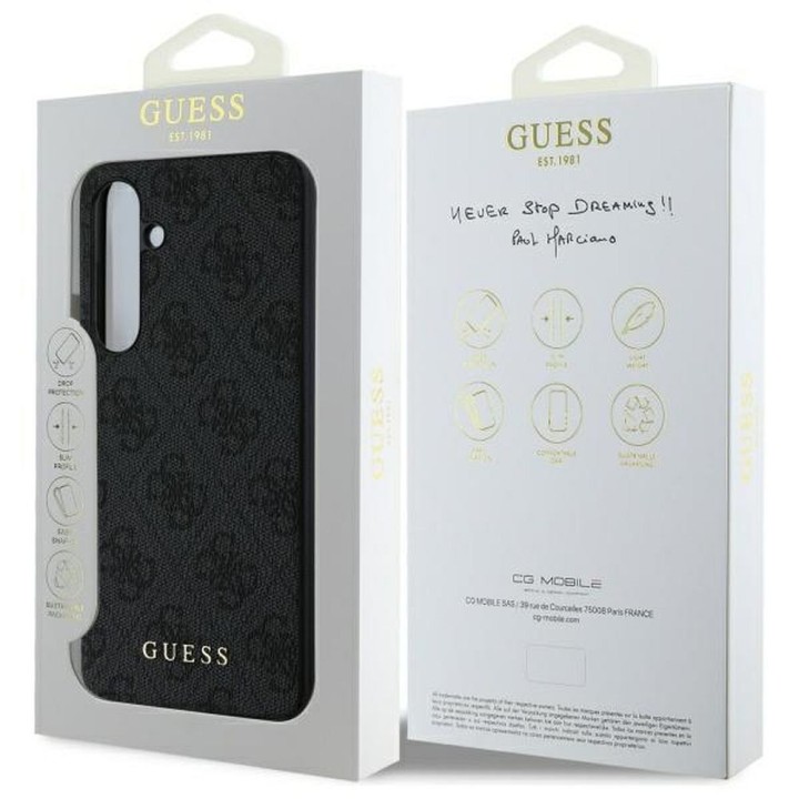 GUESS чохол для SAMSUNG S24 FE GUHCS24FEG4GFGR (HC PU 4G Metal Logo) сірий