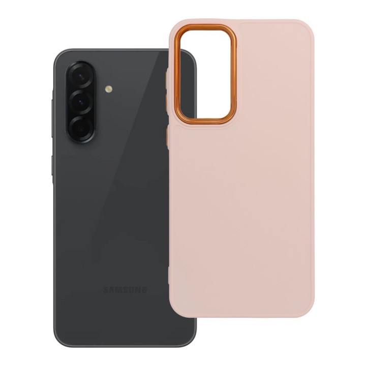 Etui na Samsung A36 5G Frame pudrowy róż