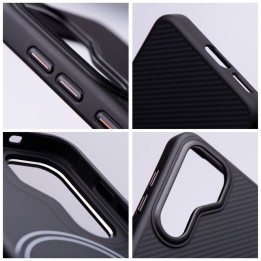 Чохол для Samsung S25 ULTRA Carbon Elite Mag Cover сумісний з MagSafe чорний