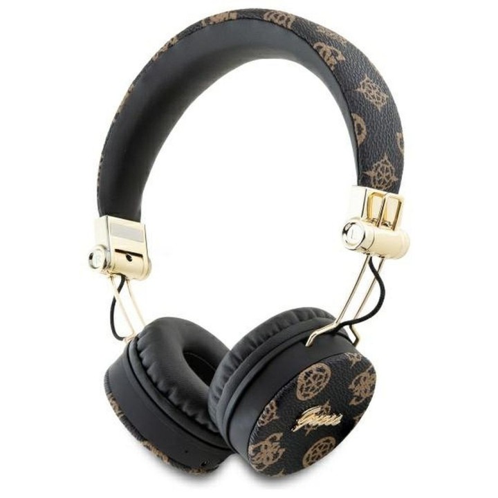 GUESS wireless headphones bluetooth with headband ENC GUBH70EPOSMK (PU 4G Peony Script Round Shape) black