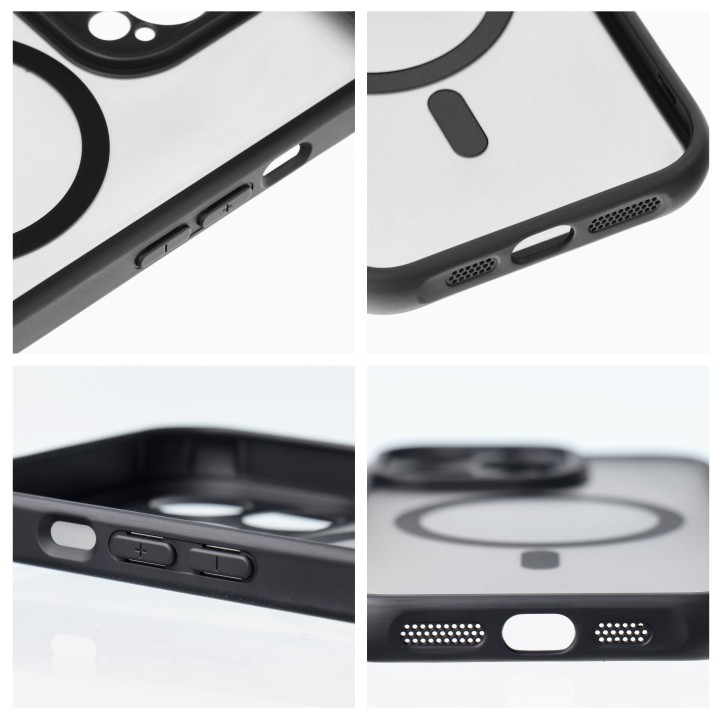 Чехол для Samsung A36 Full Matte Mag Cover совместимый с MagSafe черный