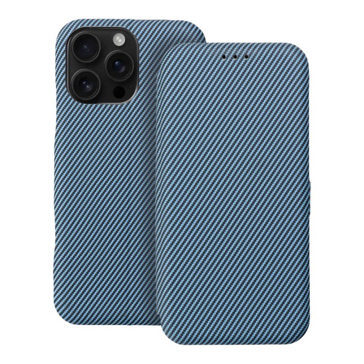 Etui z klapką na iPhone 16 PRO MAX Folio Side Magnet niebieskie