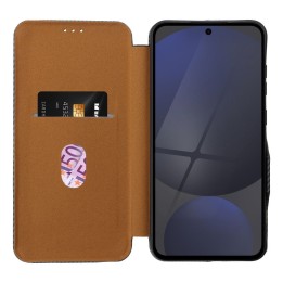 Etui z klapką na Samsung A15 Folio Side Magnet szare
