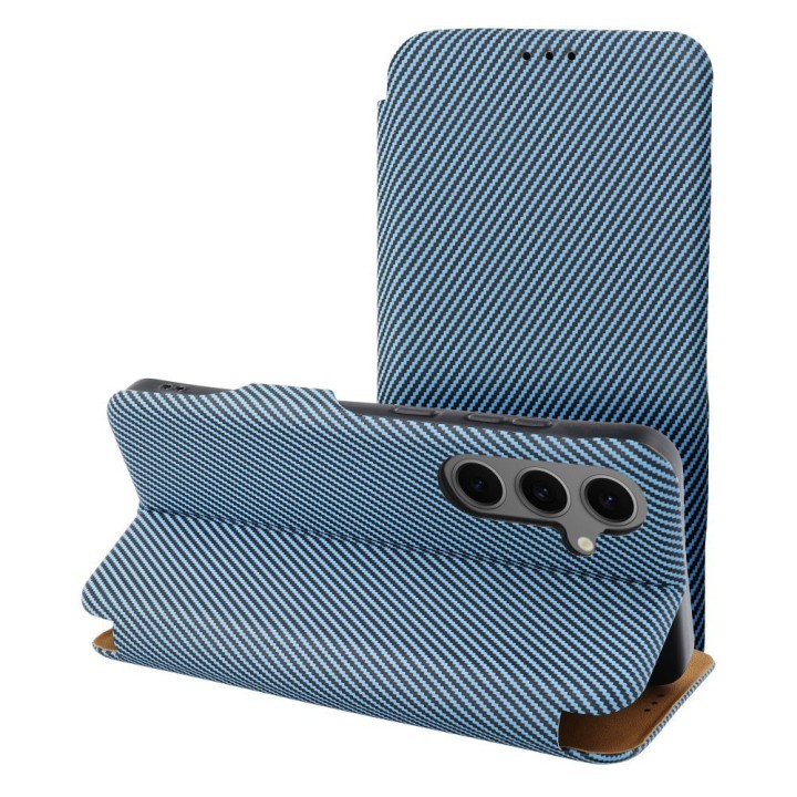 Flip case for Samsung A15 Folio Side Magnet blue