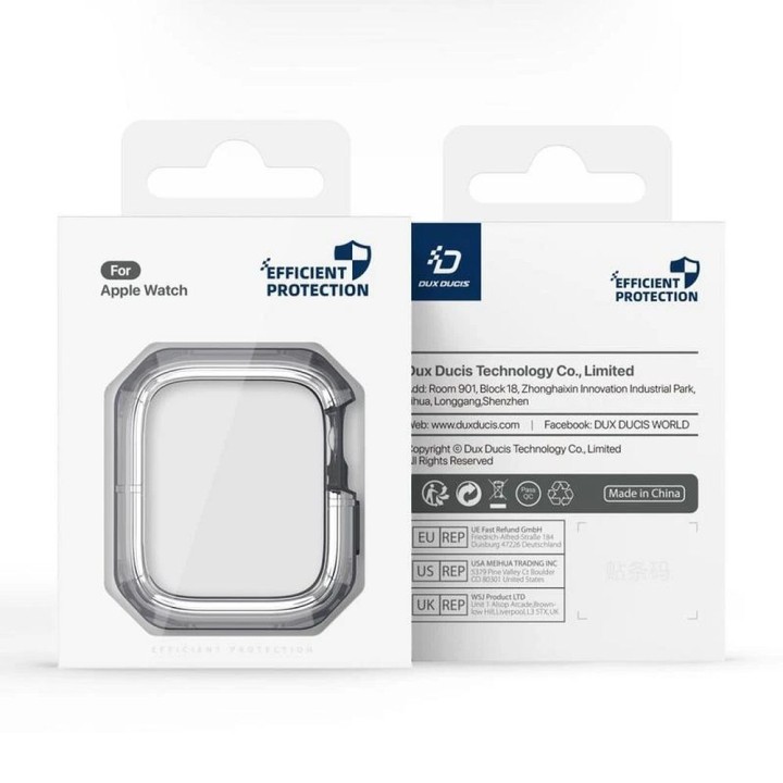 DUX DUCIS futerał TAMO do Apple Watch serii 10 42 mm transparentny z szarym