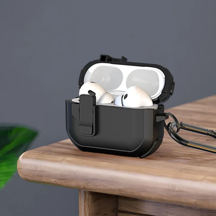 Earbuds case Dux Ducis PECP for AirPods 4 protective TPU+PC black