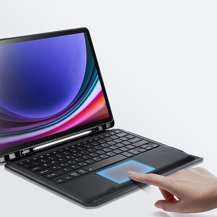 DUX DUCIS чохол DK складні з клавіатурою бездротову для SAMSUNG Tab S10 Plus/S9 Plus/S9 FE Plus чорний