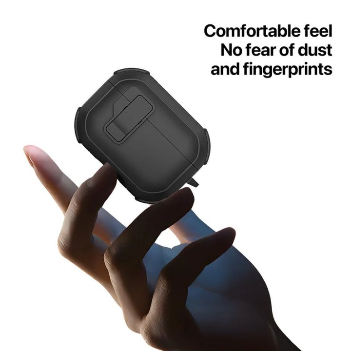 Earbuds case Dux Ducis PECP for AirPods 4 protective TPU+PC black