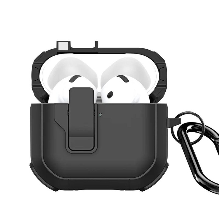 Чехол для наушников Dux Ducis PECP для AirPods 4 защитный TPU+PC черный