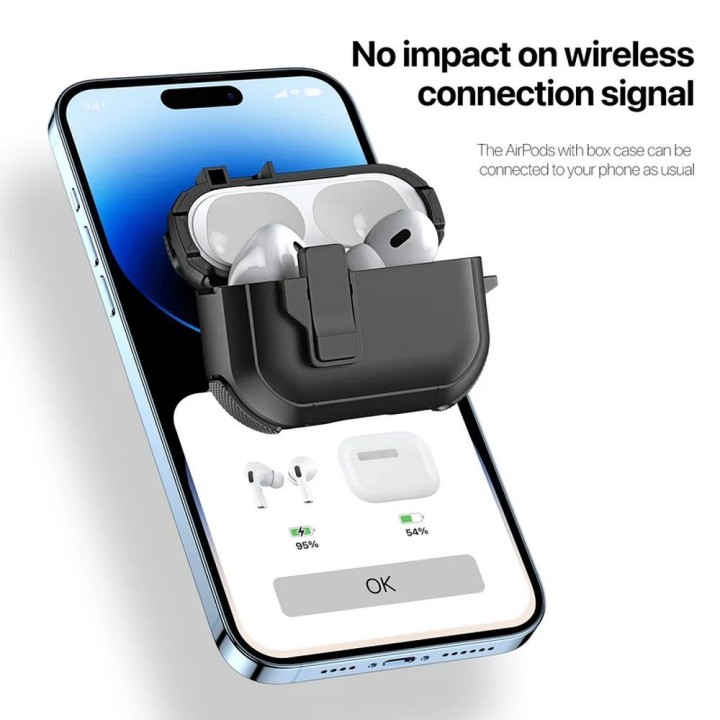 Earbuds case Dux Ducis PECP for AirPods 4 protective TPU+PC black