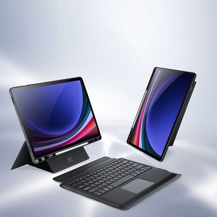 DUX DUCIS чехол DK складные с клавиатурой беспроводную для SAMSUNG Tab S10 Plus/S9 Plus/S9 FE Plus черный
