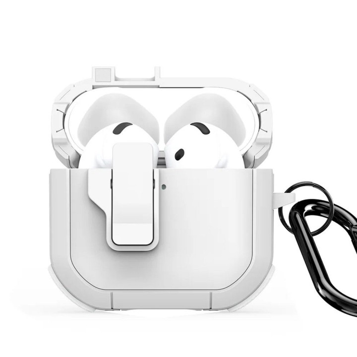 Earbuds case Dux Ducis PECP for AirPods 4 protective TPU+PC white