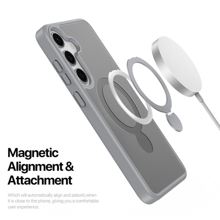 DUX DUCIS чехол YIND совместимый с MagSafe для SAMSUNG S25 Plus серый