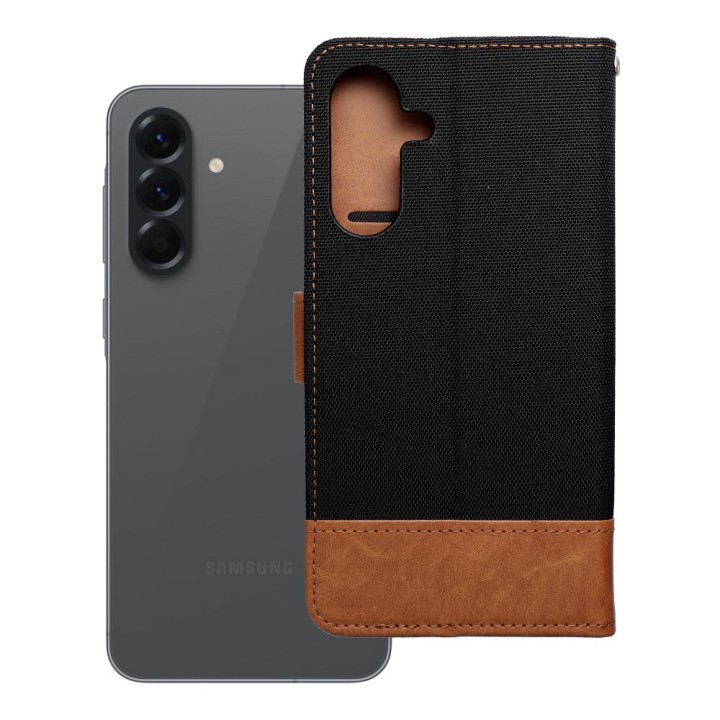 Flip case for Samsung A56 5G Jeans Book black