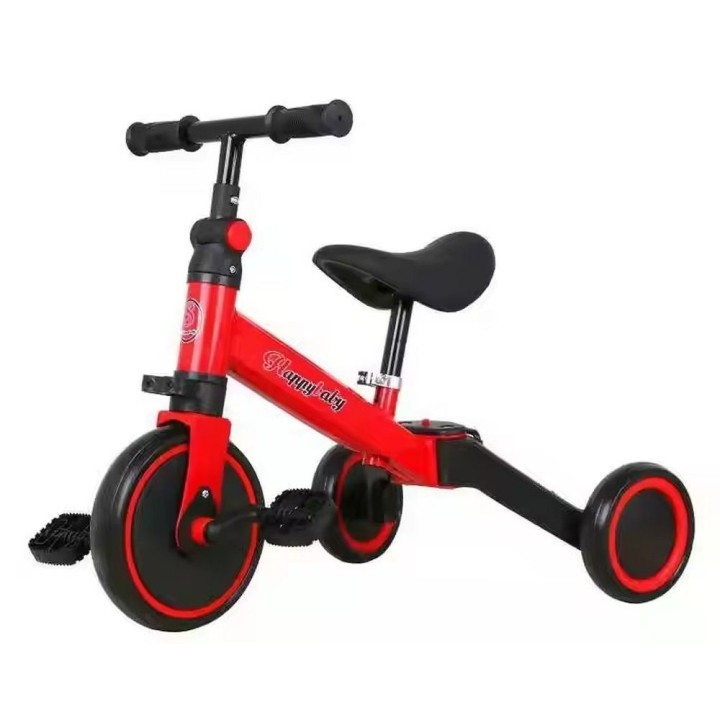 Multifunctional tricycle for kids red