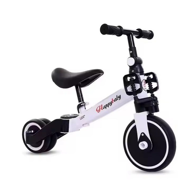 Multifunctional tricycle for kids white