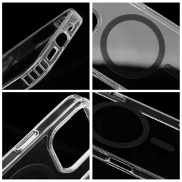 Чехол для iPhone 14 PRO Drop Glue Colorful Ring Mag Cover совместимый с MagSafe черный