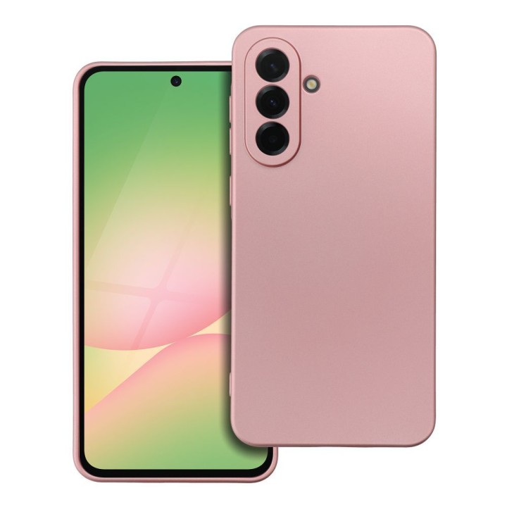 Etui na Samsung A56 5G Metallic różowe