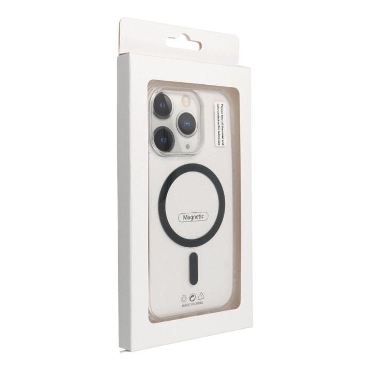 Case for iPhone 13 Drop Glue Colorful Ring Mag Cover MagSafe compatible black