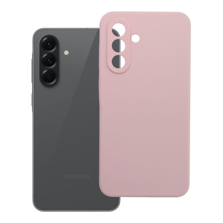 Etui na Samsung A56 5G Silicone 2mm (camera protection) pudrowy róż