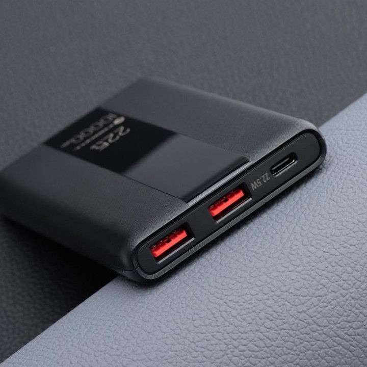 Повербанк Forcell F-Energy Energo P10K2 QC3.0 PD 3A 22,5W 10000 mAh чорний 0INT