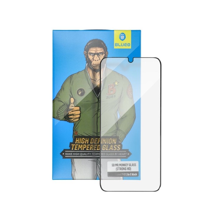Szkło Hartowane 5D do iPhone 15 PRO MAX Mr. Monkey Glass (Anti-Static Strong HD) czarne