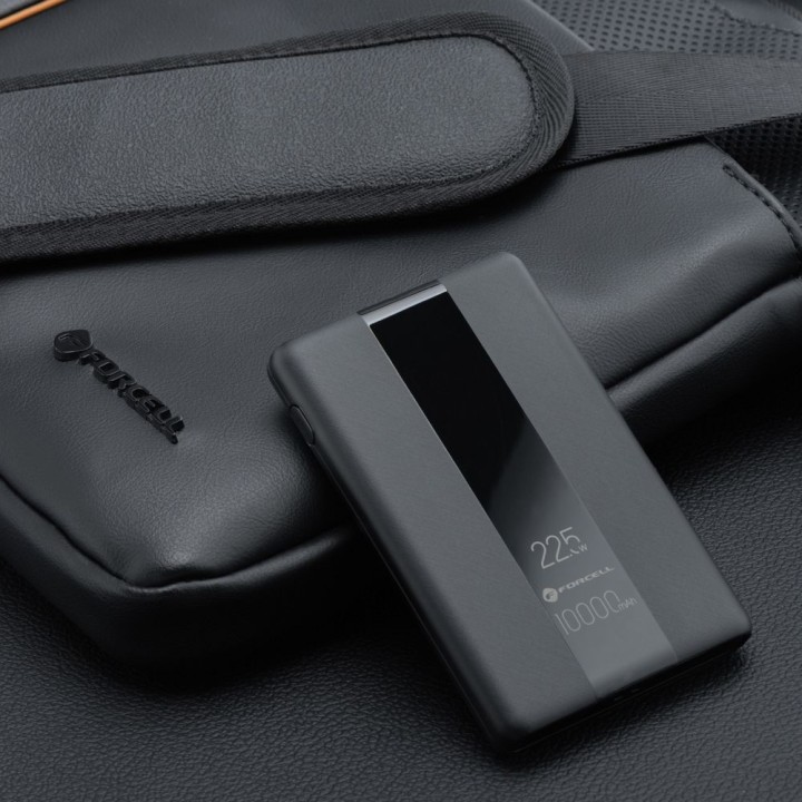 Повербанк Forcell F-Energy Energo P10K2 QC3.0 PD 3A 22,5W 10000 mAh чорний 0INT