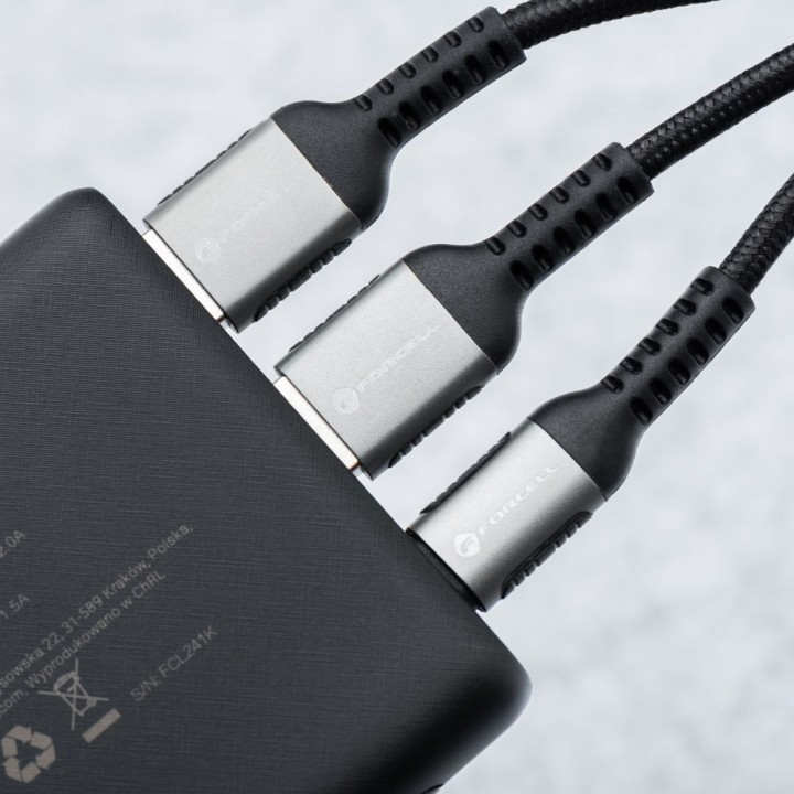 Power bank Forcell F-Energy Energo P10K2 QC3.0 PD 3A 22,5W 10000 mAh black 0INT