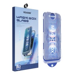 Szkło Hartowane 6D do iPhone XR / 11 Veason Pro Easy-Install Glass z aplikatorem czarne