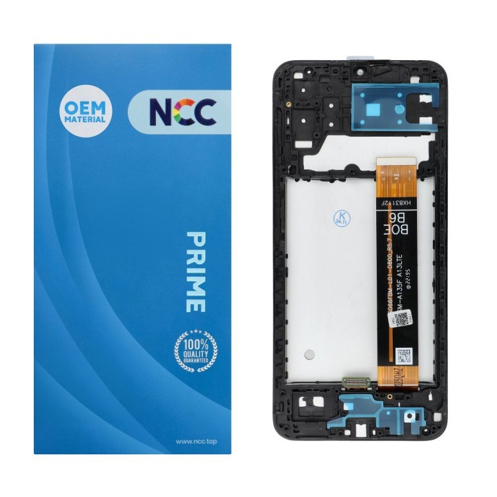 NCC LCD display for SAMSUNG A13 4G A135F/U/M A137F OEM with frame