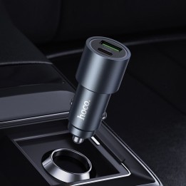 Автомобильное зарядное устройство Hoco USB A + USB C QC3.0 PD 48W Z60 черное