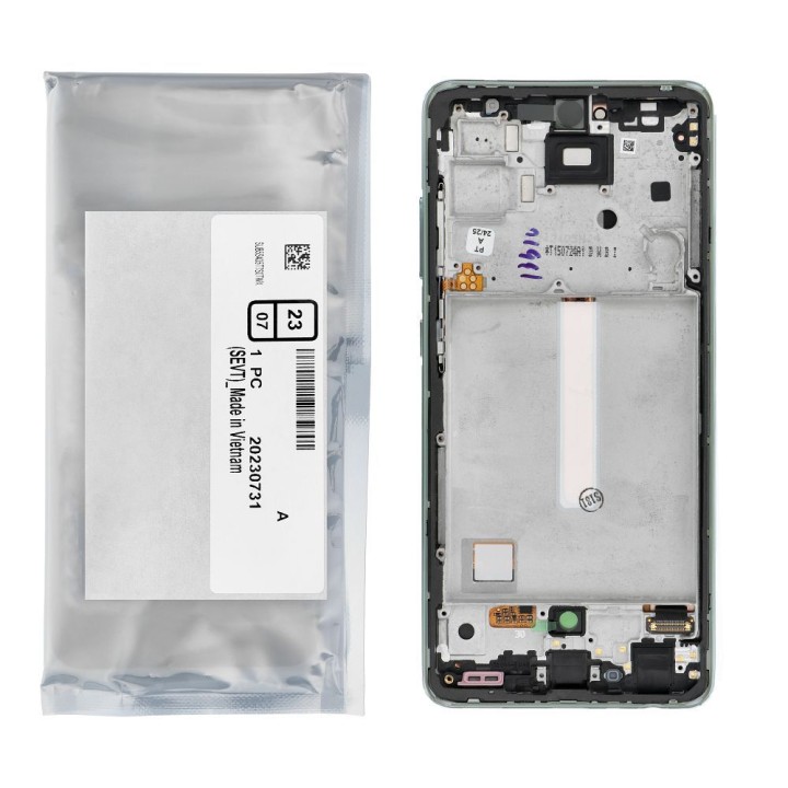 ServicePack LCD display SAMSUNG A52S 5G A528B GH82-26861E green