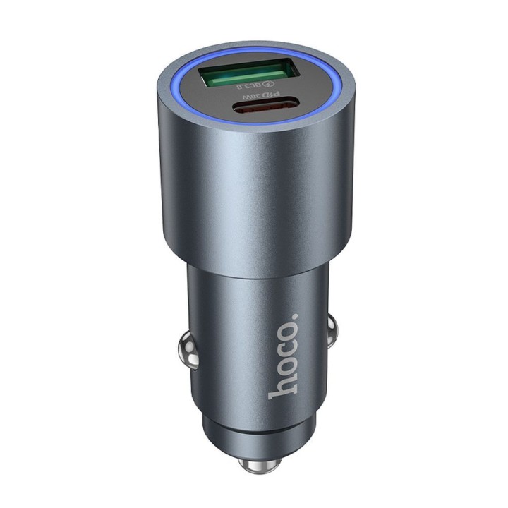 Автомобильное зарядное устройство Hoco USB A + USB C QC3.0 PD 48W Z60 черное