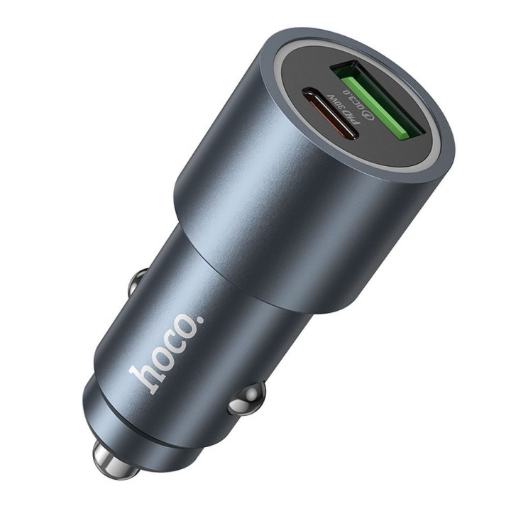Car charger Hoco USB A + USB C QC3.0 PD 48W Z60 black