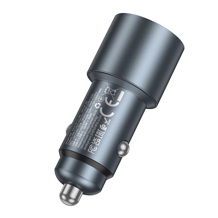 Автомобильное зарядное устройство Hoco USB A + USB C QC3.0 PD 48W Z60 черное