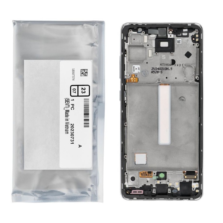 ServicePack LCD display SAMSUNG A52S 5G A528B GH82-26861D white